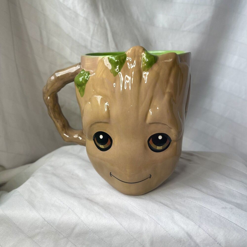 Marvel Guardians Of the Galaxy I am Groot Silver Buffalo 20 oz Coffee Cocoa Mug